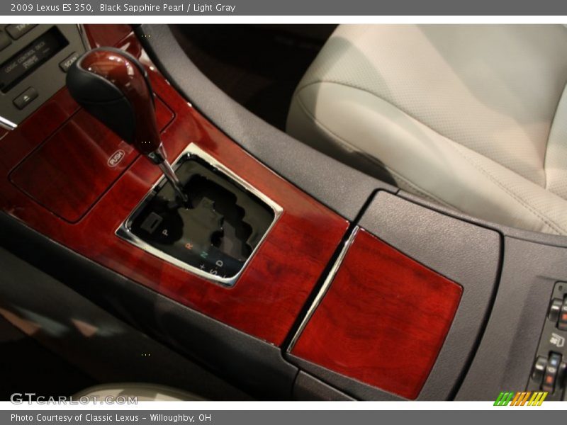 Black Sapphire Pearl / Light Gray 2009 Lexus ES 350