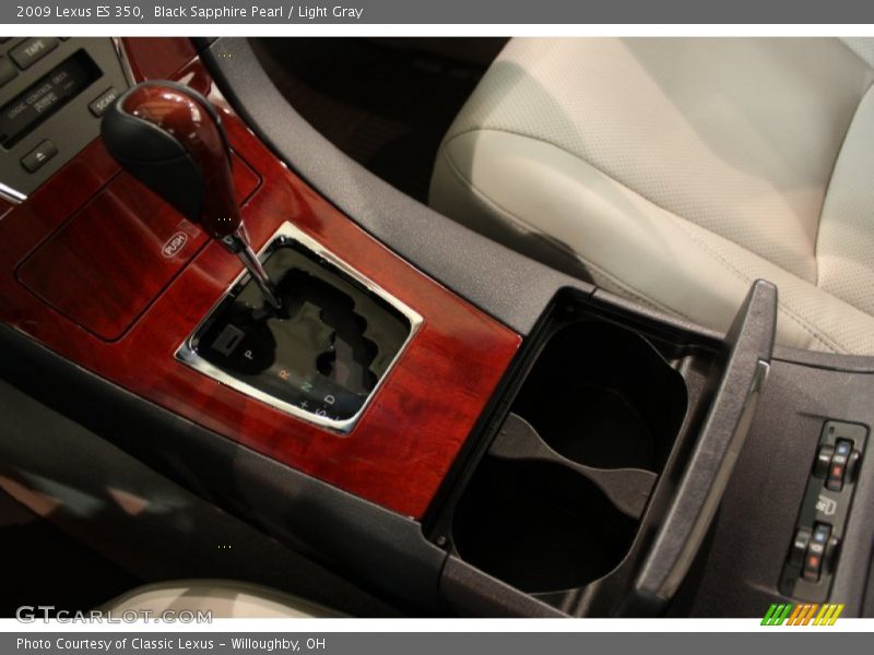 Black Sapphire Pearl / Light Gray 2009 Lexus ES 350