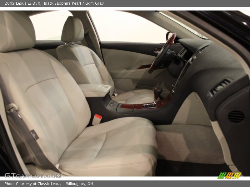 Black Sapphire Pearl / Light Gray 2009 Lexus ES 350