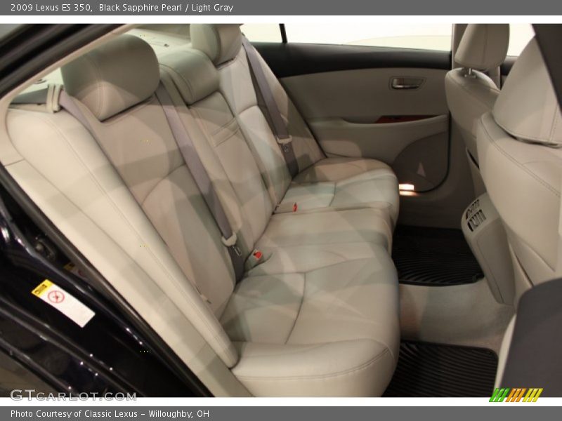 Black Sapphire Pearl / Light Gray 2009 Lexus ES 350