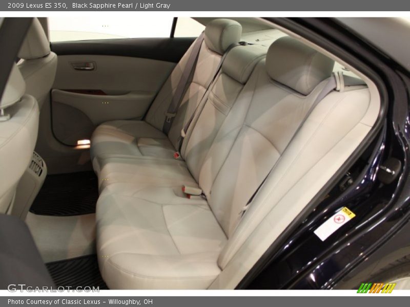 Black Sapphire Pearl / Light Gray 2009 Lexus ES 350