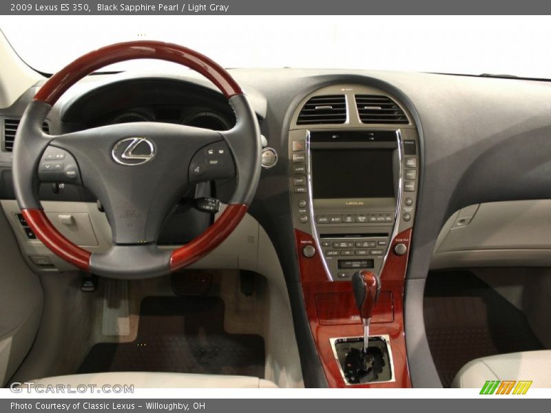 Black Sapphire Pearl / Light Gray 2009 Lexus ES 350