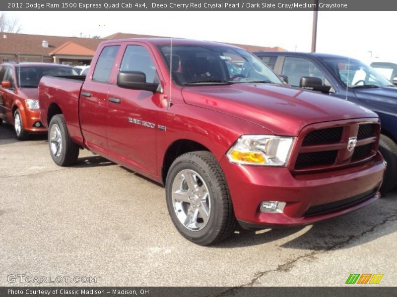 Deep Cherry Red Crystal Pearl / Dark Slate Gray/Medium Graystone 2012 Dodge Ram 1500 Express Quad Cab 4x4