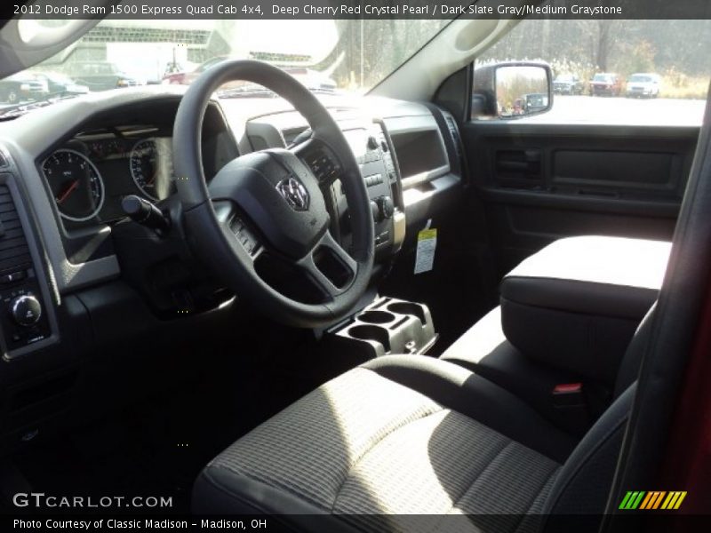 Deep Cherry Red Crystal Pearl / Dark Slate Gray/Medium Graystone 2012 Dodge Ram 1500 Express Quad Cab 4x4