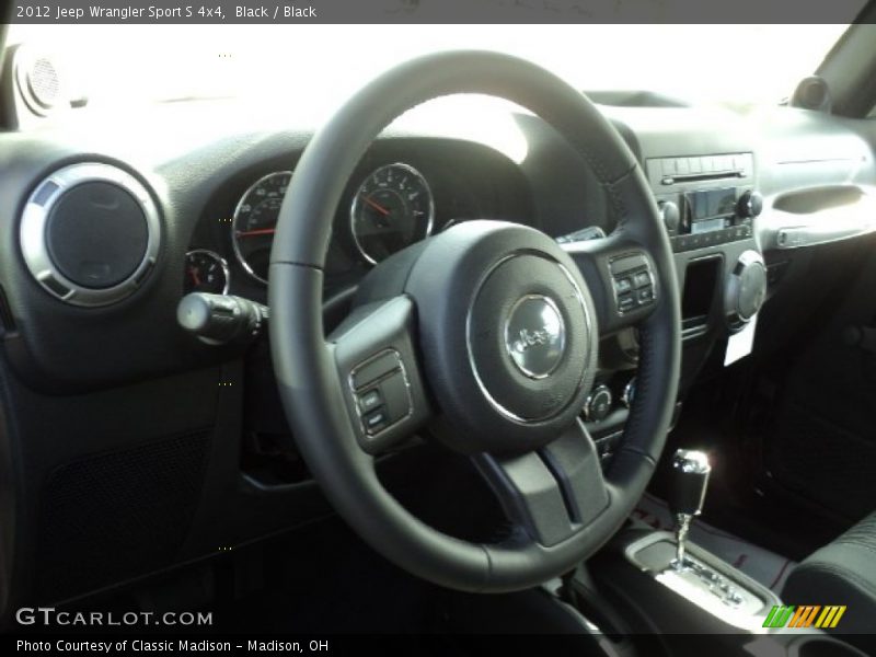 Black / Black 2012 Jeep Wrangler Sport S 4x4