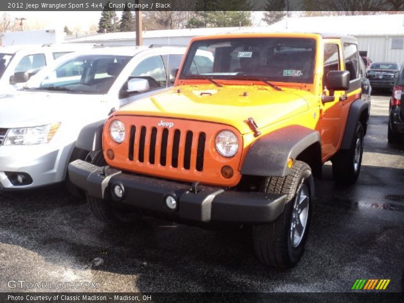 Crush Orange / Black 2012 Jeep Wrangler Sport S 4x4
