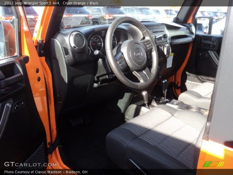 Crush Orange / Black 2012 Jeep Wrangler Sport S 4x4
