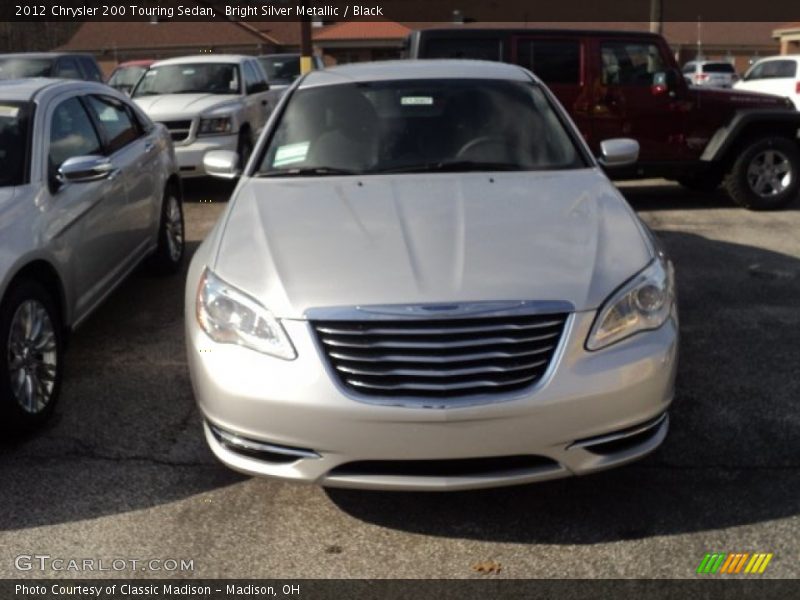 Bright Silver Metallic / Black 2012 Chrysler 200 Touring Sedan