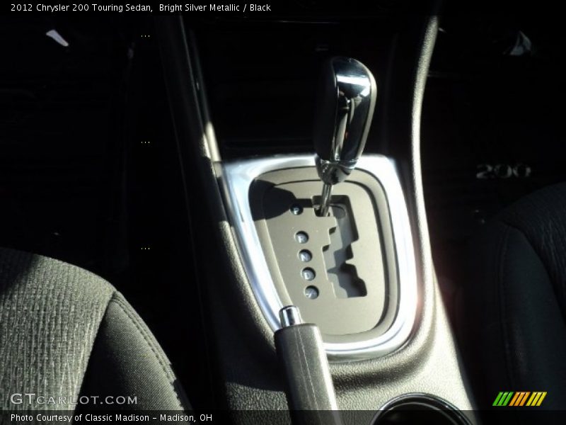 Bright Silver Metallic / Black 2012 Chrysler 200 Touring Sedan