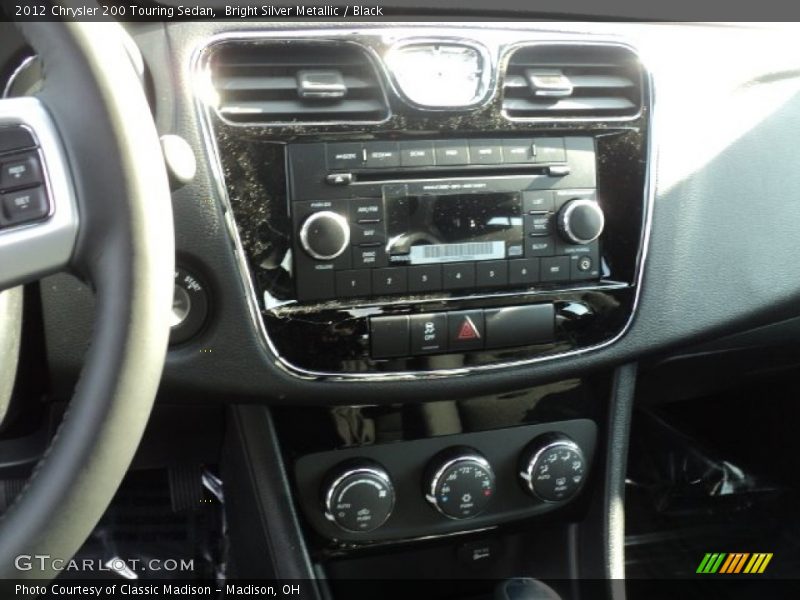 Bright Silver Metallic / Black 2012 Chrysler 200 Touring Sedan