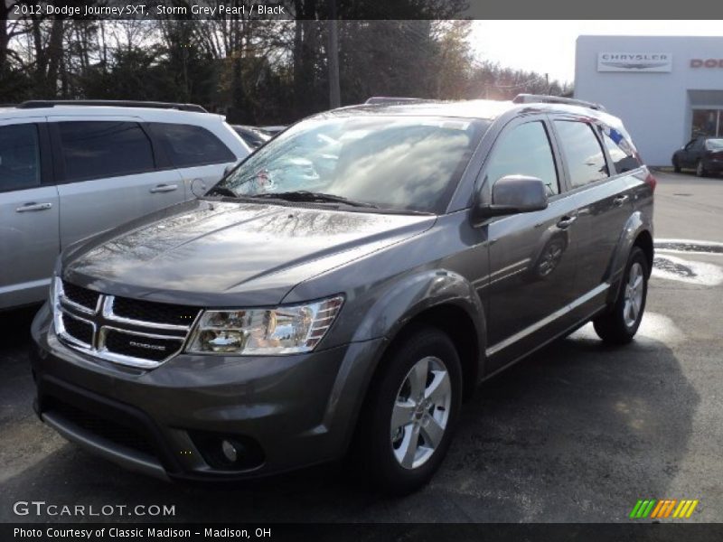 Storm Grey Pearl / Black 2012 Dodge Journey SXT
