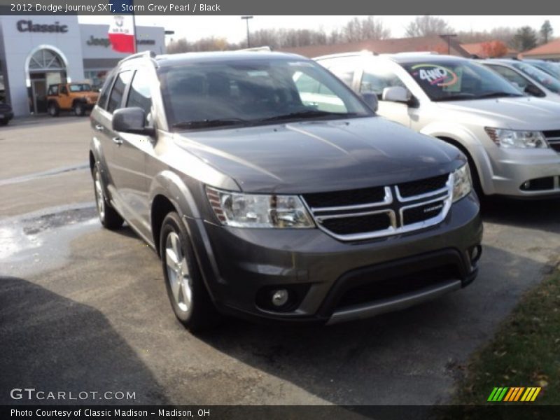 Storm Grey Pearl / Black 2012 Dodge Journey SXT