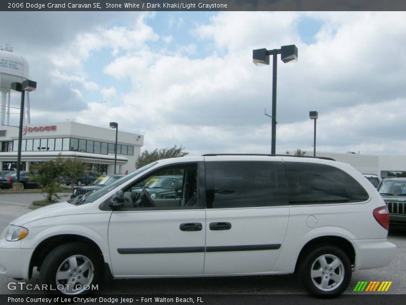 Stone White / Dark Khaki/Light Graystone 2006 Dodge Grand Caravan SE