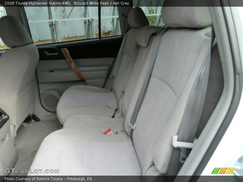 Blizzard White Pearl / Ash Gray 2008 Toyota Highlander Hybrid 4WD