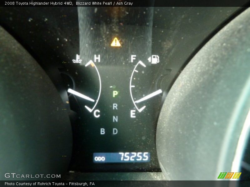 Blizzard White Pearl / Ash Gray 2008 Toyota Highlander Hybrid 4WD