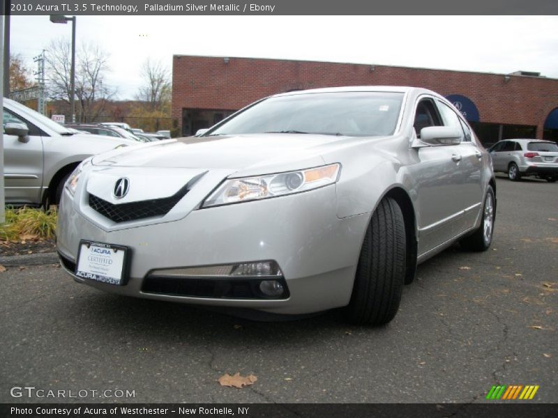 Palladium Silver Metallic / Ebony 2010 Acura TL 3.5 Technology