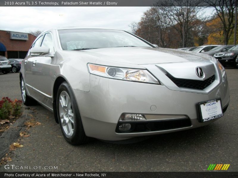 Palladium Silver Metallic / Ebony 2010 Acura TL 3.5 Technology