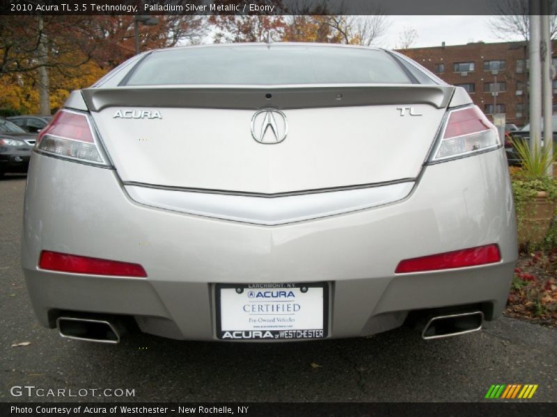 Palladium Silver Metallic / Ebony 2010 Acura TL 3.5 Technology