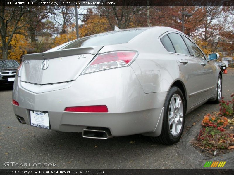 Palladium Silver Metallic / Ebony 2010 Acura TL 3.5 Technology