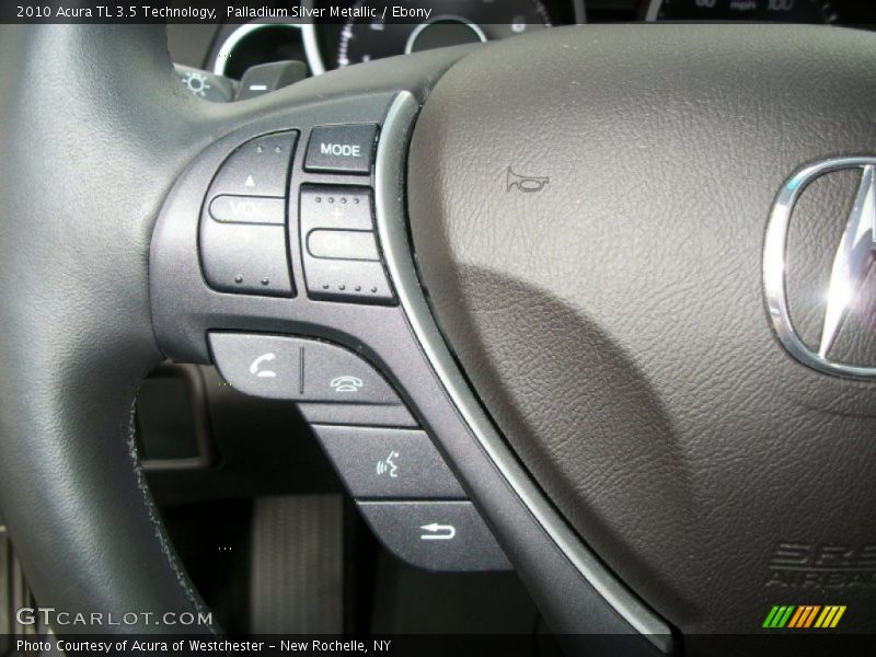 Palladium Silver Metallic / Ebony 2010 Acura TL 3.5 Technology