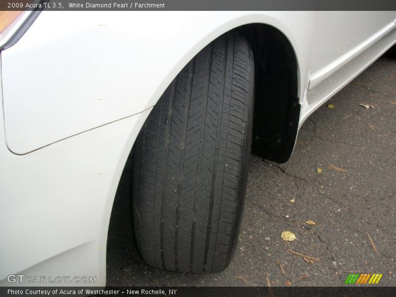 White Diamond Pearl / Parchment 2009 Acura TL 3.5