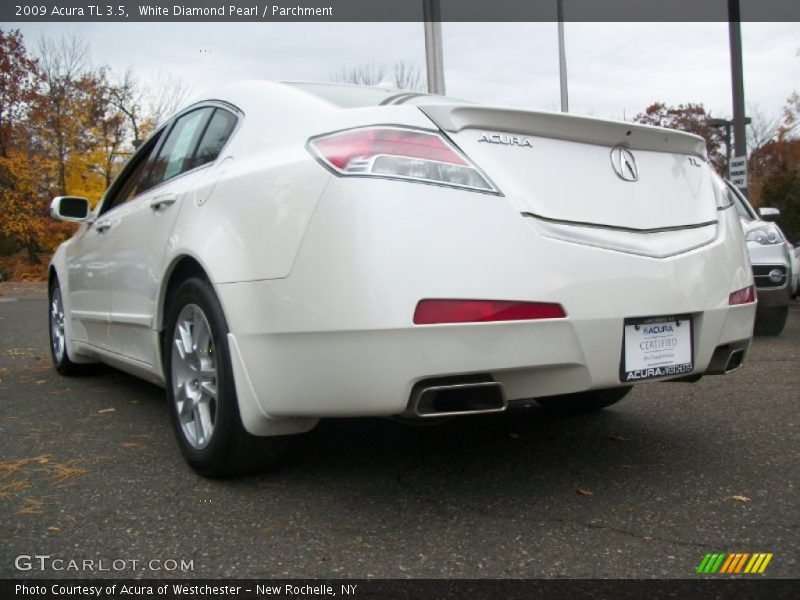 White Diamond Pearl / Parchment 2009 Acura TL 3.5