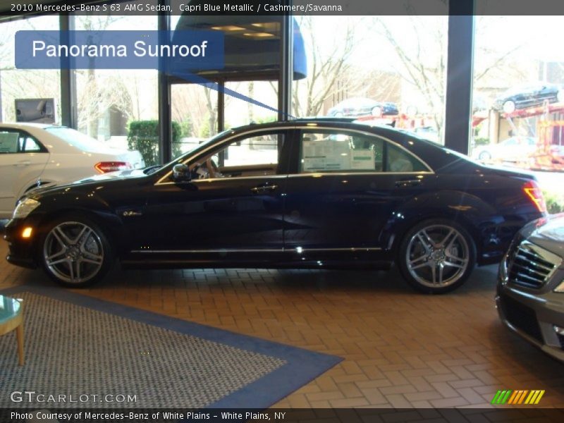 Capri Blue Metallic / Cashmere/Savanna 2010 Mercedes-Benz S 63 AMG Sedan