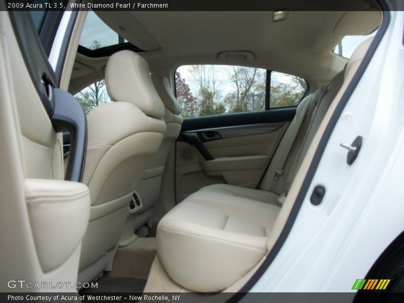 White Diamond Pearl / Parchment 2009 Acura TL 3.5
