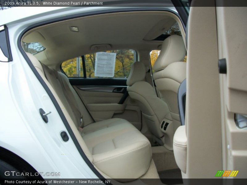 White Diamond Pearl / Parchment 2009 Acura TL 3.5