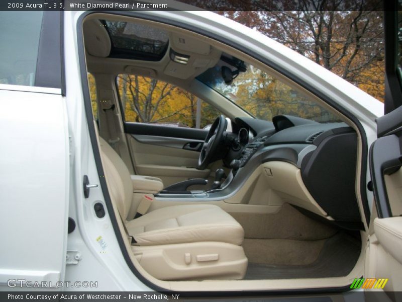White Diamond Pearl / Parchment 2009 Acura TL 3.5