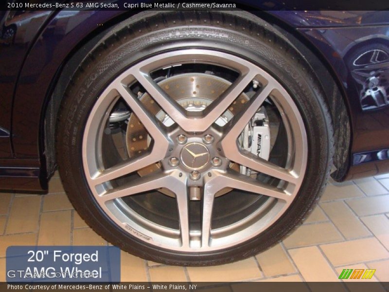 Capri Blue Metallic / Cashmere/Savanna 2010 Mercedes-Benz S 63 AMG Sedan