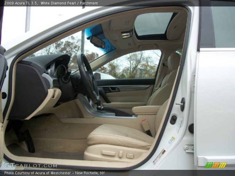 White Diamond Pearl / Parchment 2009 Acura TL 3.5