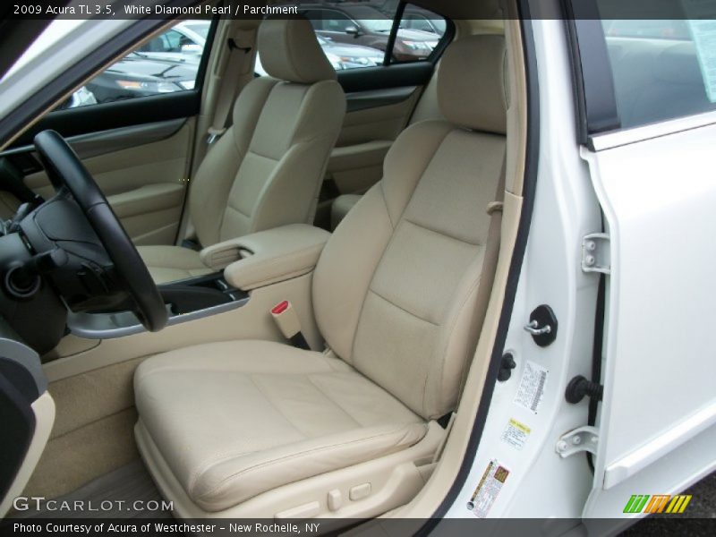 White Diamond Pearl / Parchment 2009 Acura TL 3.5