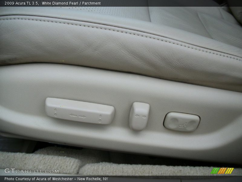 White Diamond Pearl / Parchment 2009 Acura TL 3.5