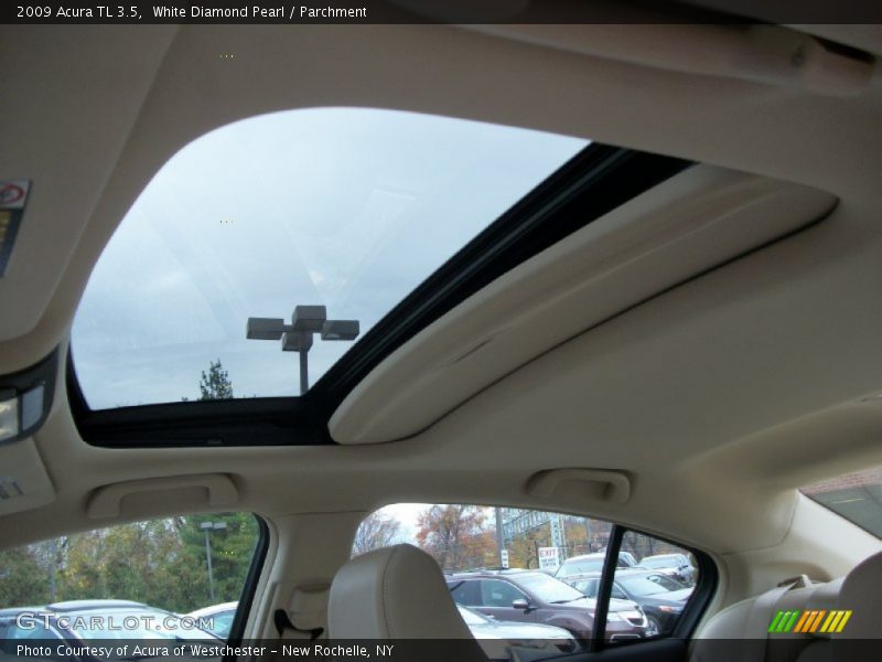White Diamond Pearl / Parchment 2009 Acura TL 3.5
