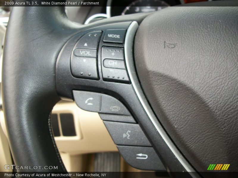 White Diamond Pearl / Parchment 2009 Acura TL 3.5