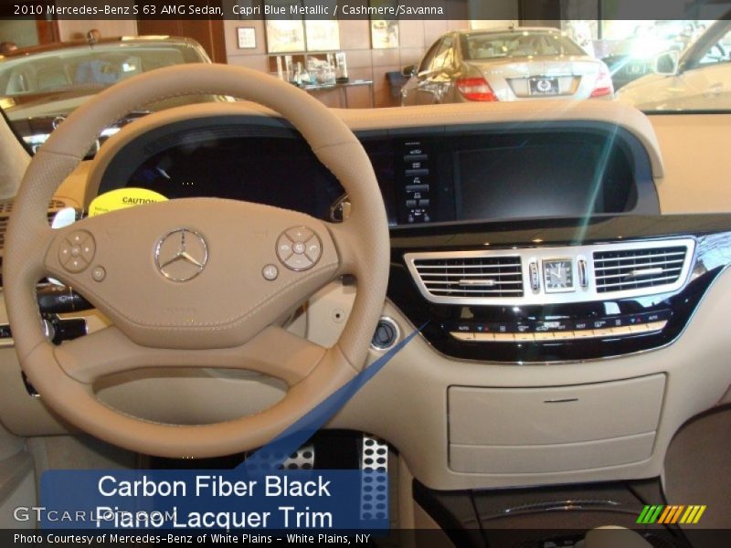 Capri Blue Metallic / Cashmere/Savanna 2010 Mercedes-Benz S 63 AMG Sedan