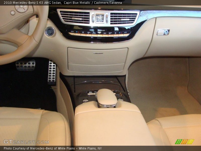 Capri Blue Metallic / Cashmere/Savanna 2010 Mercedes-Benz S 63 AMG Sedan