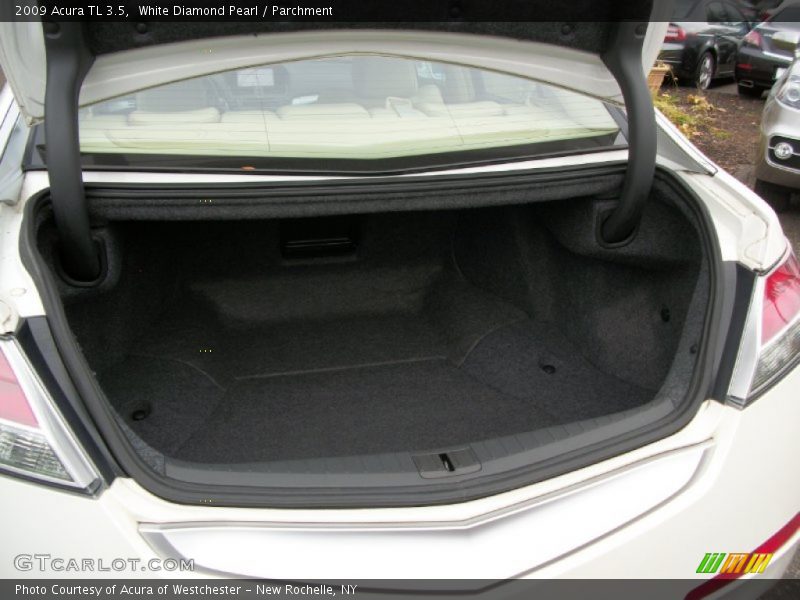White Diamond Pearl / Parchment 2009 Acura TL 3.5