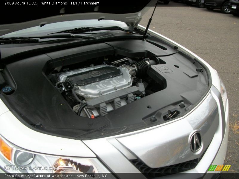 White Diamond Pearl / Parchment 2009 Acura TL 3.5