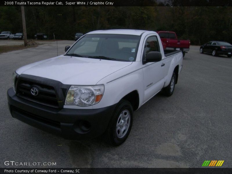 Super White / Graphite Gray 2008 Toyota Tacoma Regular Cab