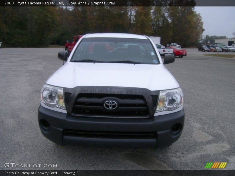 Super White / Graphite Gray 2008 Toyota Tacoma Regular Cab