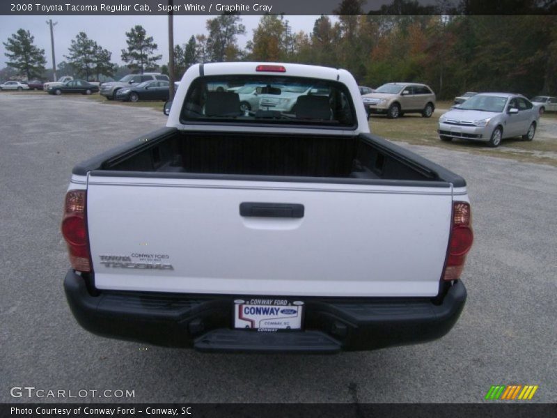 Super White / Graphite Gray 2008 Toyota Tacoma Regular Cab