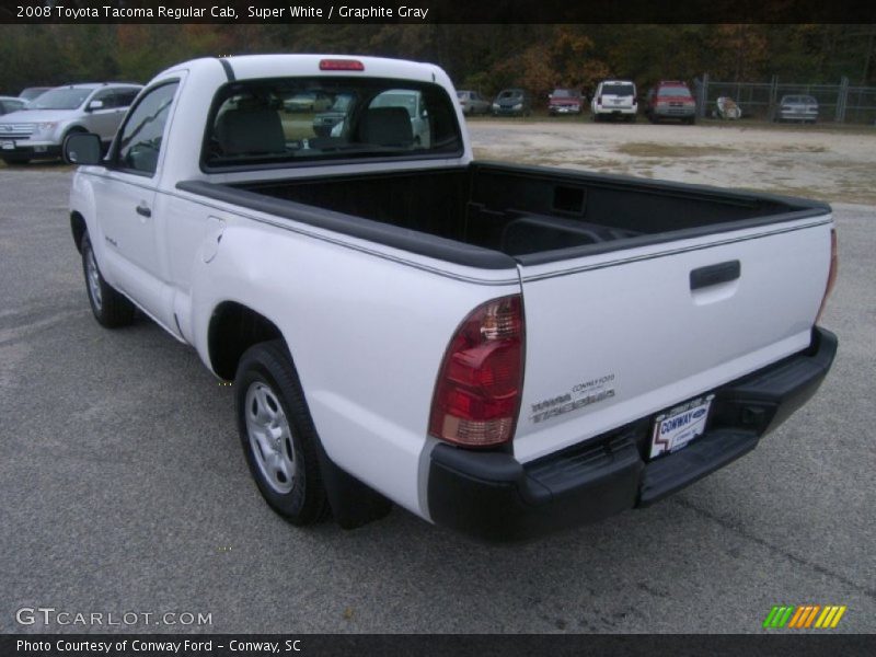Super White / Graphite Gray 2008 Toyota Tacoma Regular Cab