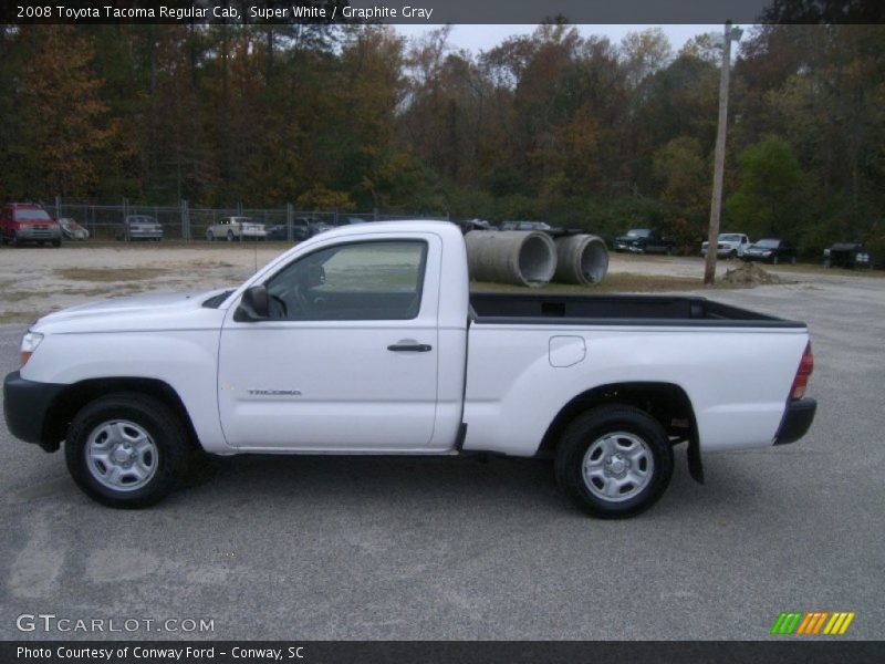 Super White / Graphite Gray 2008 Toyota Tacoma Regular Cab
