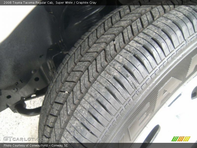 Super White / Graphite Gray 2008 Toyota Tacoma Regular Cab