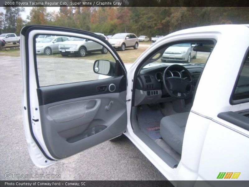 Super White / Graphite Gray 2008 Toyota Tacoma Regular Cab