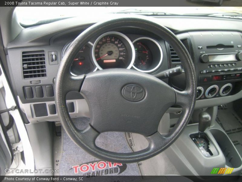 Super White / Graphite Gray 2008 Toyota Tacoma Regular Cab