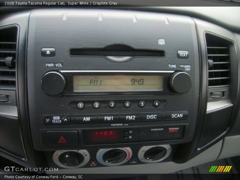 Super White / Graphite Gray 2008 Toyota Tacoma Regular Cab