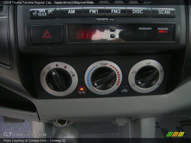 Super White / Graphite Gray 2008 Toyota Tacoma Regular Cab